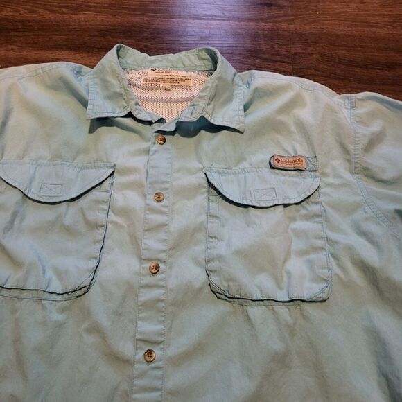 Columbia Sportswear Company Button Up Outdoor Fishing Shirt Mens Size XL - Picture 2 of 5